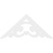 Ekena Millwork Pitch Preston Architectural Grade PVC Gable Pediment, 60"W x 27 1/2"H x 1"P (11/12) GPP060X028X100PRE - alternate 5